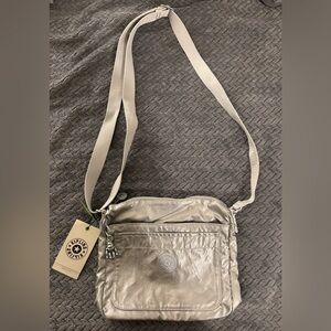 Kipling Sebastian Crossbody Bag in Bright Metallic